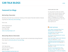 Tablet Screenshot of cartalkblogs.com